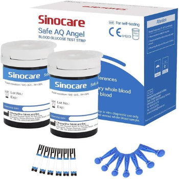 Sinocare Safe AQ Angel Blood Glucose Test Strips