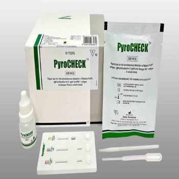 Tulip Pyrocheck Malaria Pv/Pf, Dengue NS 1 & Typhoid Rapid Test